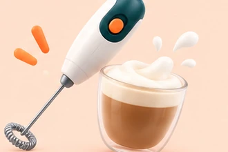 Rechargeable milk frother